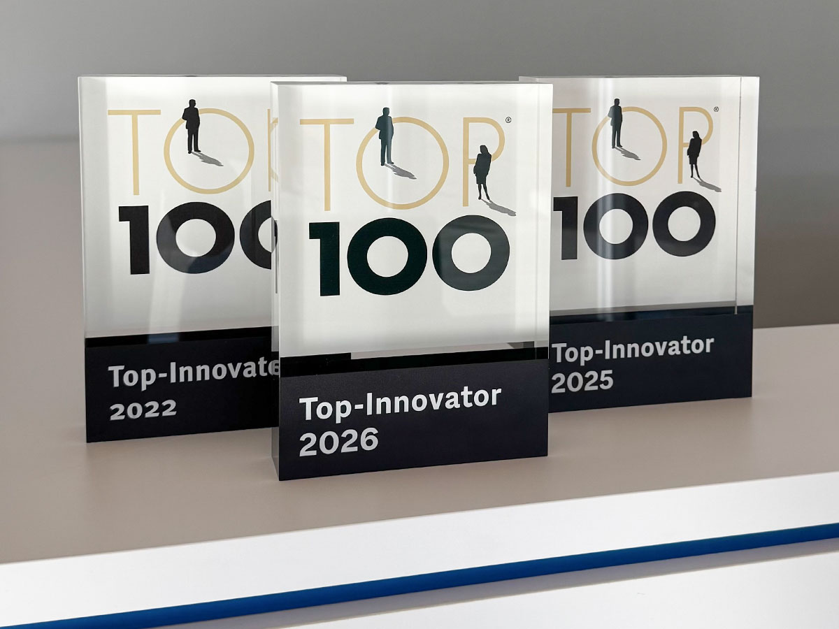 TOP 100 awards recognizing KOCH as a Top Innovator in 2022, 2025 and 2026
